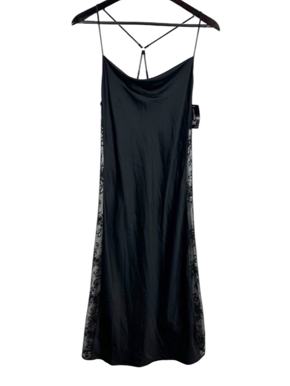 INC International Concepts Long Black Nightgown Size XS